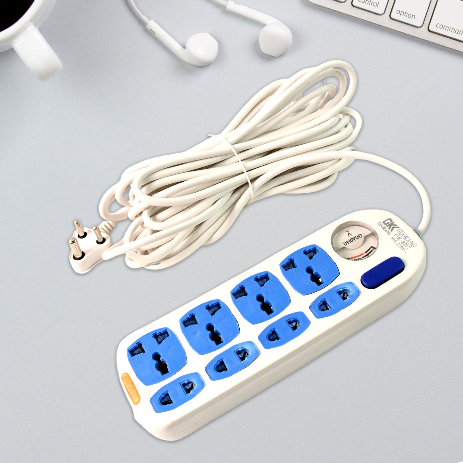 8 Socket Heavy Duty Power Extension Board (10 Mtr.  1 Pc)